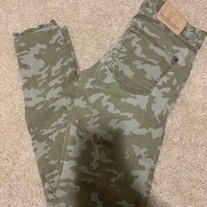 Zara camo cropped jeans